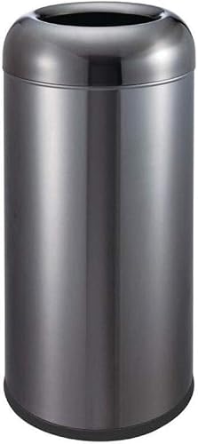 LoiYtrd Garbage Bin With Detachable Inner Bin Stainless Steel Circular Garbage Bin Outdoor Hotel Mall Garbage Bin
