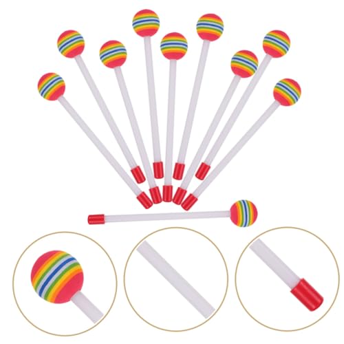 Baquetas de percusión de plástico multicolor 10 piezas miniatura 5