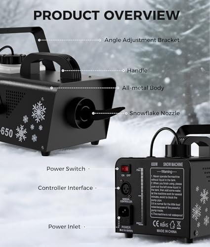 imone 650w snow machine christmas giftsnow maker machineartificial snow making machine snowflake machinesnow machine indoor with remotesnow machines for outdoors party parade picture