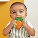 Nuby 2 Handle Silicone Fruit and Veggie Teether - 3+ Months, Assorted , 1pk