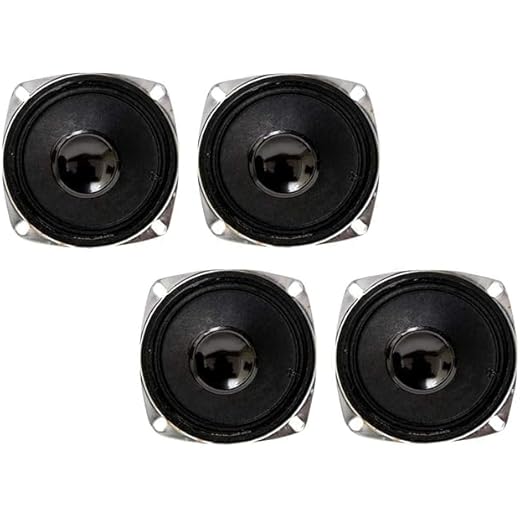 Croptronia Pack of 4 Pcs 3 10Watt Mini Woofers MID Range/Hi