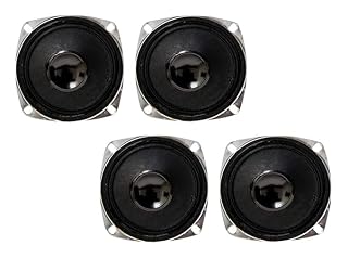 Croptronia Pack of 4 Pcs 3" 10Watt Mini Woofers MID Range/High SPL/Flat Curve Center Channel Speakers for Home Theater