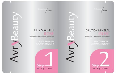 Avry Beauty Jelly Spa Pedicure 10 packs (Rose)