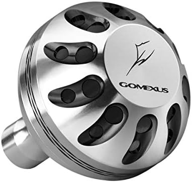 GOMEXUS Power Knob Compatible with Shimano 19 Stradic FL 15 Stradic FK 1000-4000 Stella FJ Daiwa Exist LT Certate LT Luvias LT Direct Fitment Reel Handle Replacement 38mm Metal Round