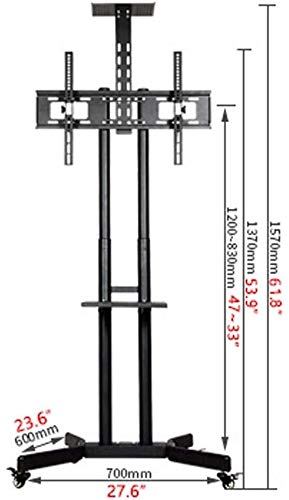 Soporte móvil para TV ajustable para pantallas 32-65 pulgadas miniatura 7
