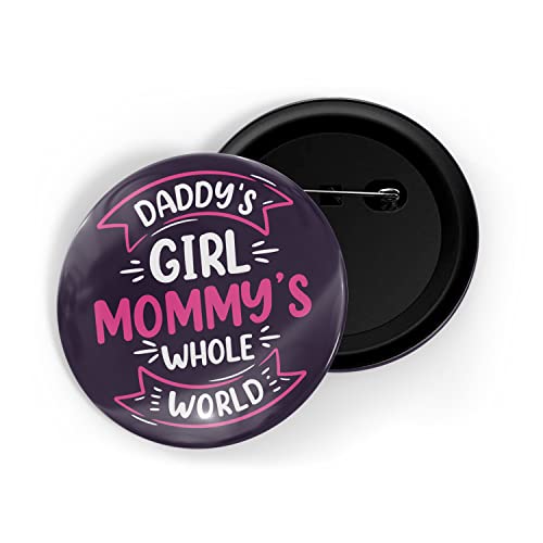 Image of dhcrafts Pin Badge Multicolor Family Glossy Finish Design Pack of 1 (58mm)