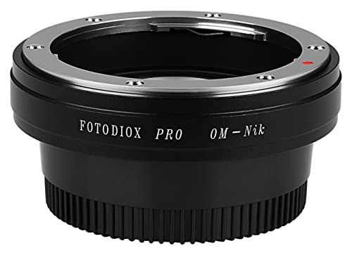 Image of Fotodiox Pro Lens Mount Adapter - Olympus Zuiko (OM) 35mm SLR Lens to Nikon F Mount SLR Camera Body