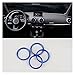 ZZJUN Xxjun Store Aria condizionata Anello Decorativo di sfiato Adatto per Audi A3 in Lega di Alluminio Aria condizionata Autoadesivo Autoadesivo Adesivo per Audi S3 RS3 Q2 Auto (Color Name : Blue)