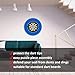 VEAREAR Dart Board Wall Protector, Reusable EVA Dartboard Backboard Surround Rring, 5Pcs Splicing, Removable, Blue