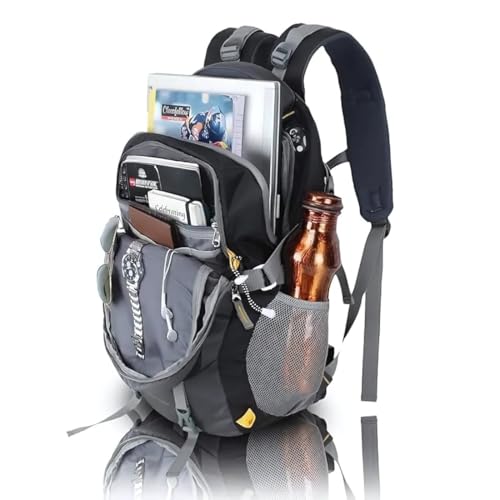Image of Large 50L Laptop Backpack with Shoe Compartment, Rain Cover, Waterproof Travel Rucksack for Men & Women