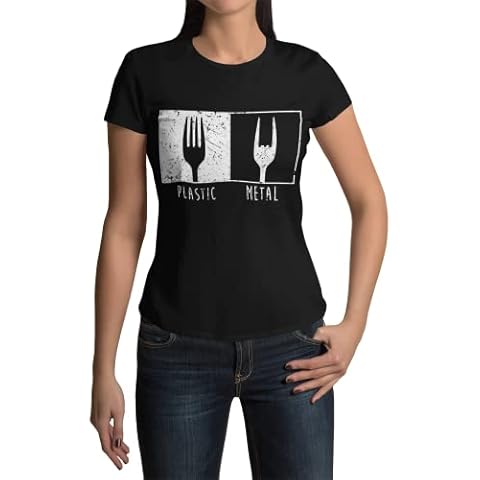 Metalfan Women's Black T-Shirt in XS-3XL Cover