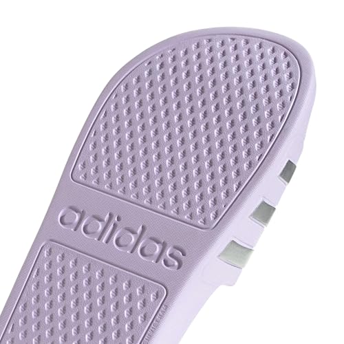 adidas Damen Adilette Aqua Slides Sandal, Ice Lavender/Matte Silver/Matte Silver, 39 EU – Ansicht 5
