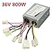 Produktbild SHUGJAN 36V 800W DC Bürstenmotor Speed Controller for elektrische Roller-Fahrrad E-Fahrrad Motorrad-Zubehör-Teile DIY Zubehör Hardware Reparaturwerkzeuge