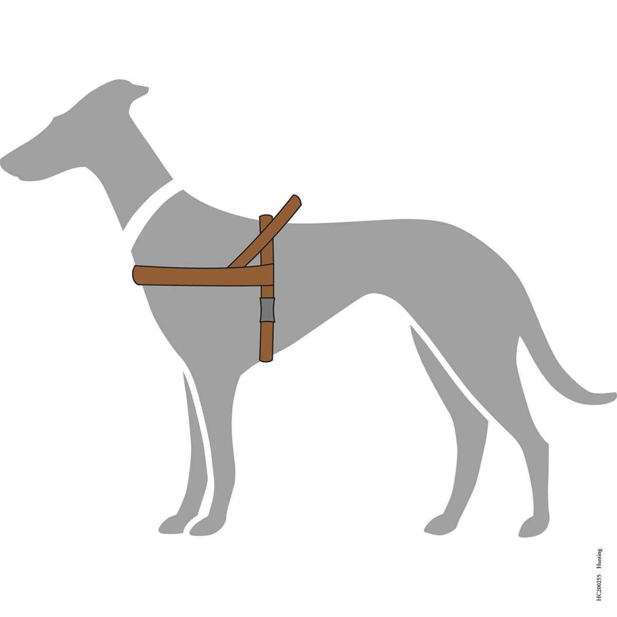 HUNTER Arnés Norwegian para Perros de Caza, 45 x 58-79 cm, Color marrón