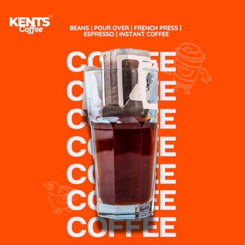 Image of Kents Coffee Panama Vibes - Pour Over Grind | Medium Roast with Juicy Tropical And Fruity Notes | Eco-Friendly, Fresh Ground Coffee (10 Gmx10 Pack)