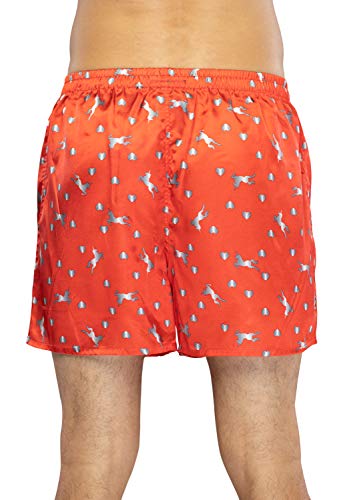 Valentine's Day Unicorns and Hearts Red Boxer Shorts - X-Large3
