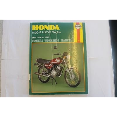 Honda H100 and H100S Singles 1980-88 Owner's Workshop Manual