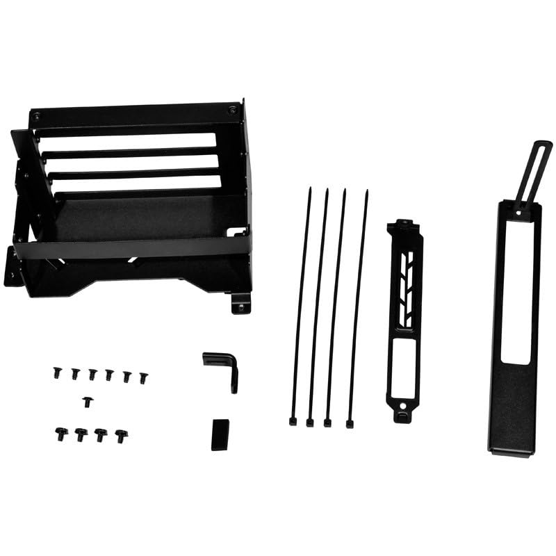 Image of Thermaltake 600mm PCI-E 4.0 Extender and Lian Li O11D EVO XL Upright GPU Bracket Kit for 40 Series GPUs