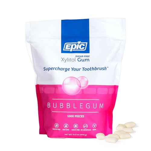 Epic Bubblegum Sugar-Free Xylitol 1000 Dental Gum