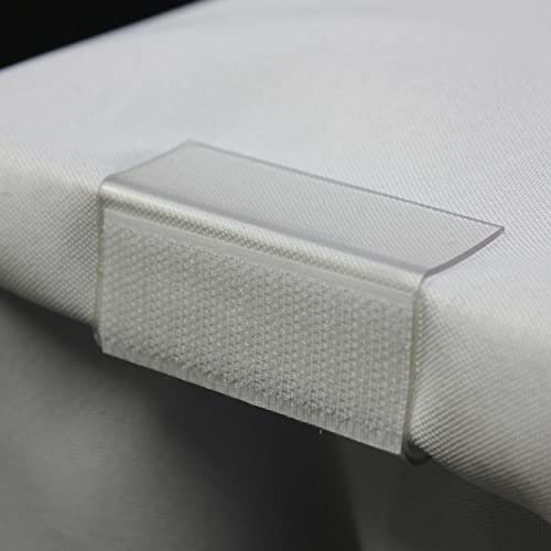 50 Pack Plastic Table Skirt Clips for weddings and parties (1 inch)