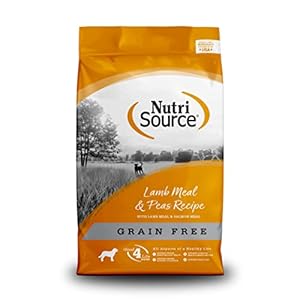 NutriSource Lamb Meal & Peas Formula Dog Food, Grain Free, 5 lb, for Dogs (131152)
