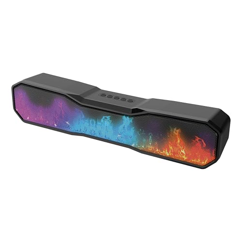 RED5 Wireless Flame Speaker Rechargable LED Colour Changing Bluetooth Soundbar