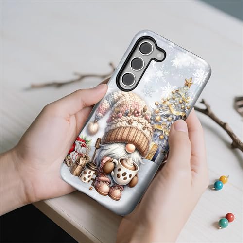 TAMEFOX Case for Samsung Galaxy S24 FE,Anti Drop Scratch Protective Phone Cover Case for Women Girl-Christmas Decorations-Santa Claus - image 6
