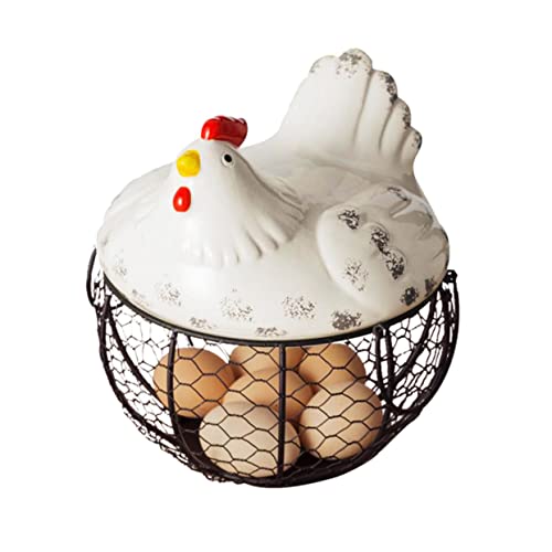 NOLITOY 1 PC wrought iron storage basket black wire fruit bowl fresh egg mesh basket wire fruit basket dessert containers Restaurant Decoration basket wrought iron bread basket small white