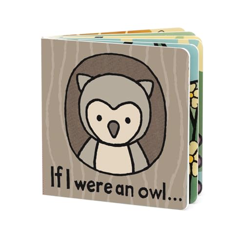 Image of Jellycat If I were an Owl: A Touch and Feel Board Book Children's Book - Baby Gift