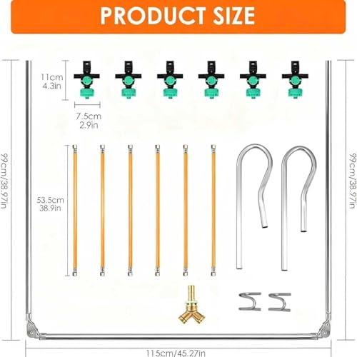 6 Nozzle ATV Sprayer Boom Wand Kit