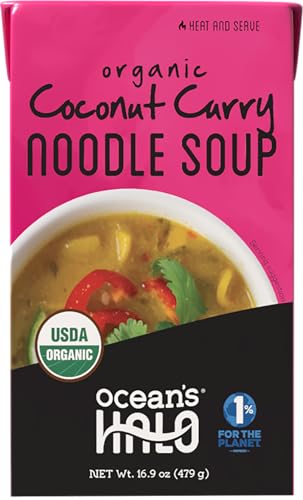 Ocean's Halo Organic Coconut Curry Noodle Soup, USDA Certified Organic,