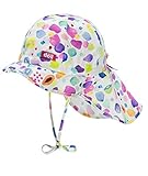 Döll® Mädchen Sonnenhut mit Nackenschutz Obst, Größe:47, Präzise Farbe:Lila