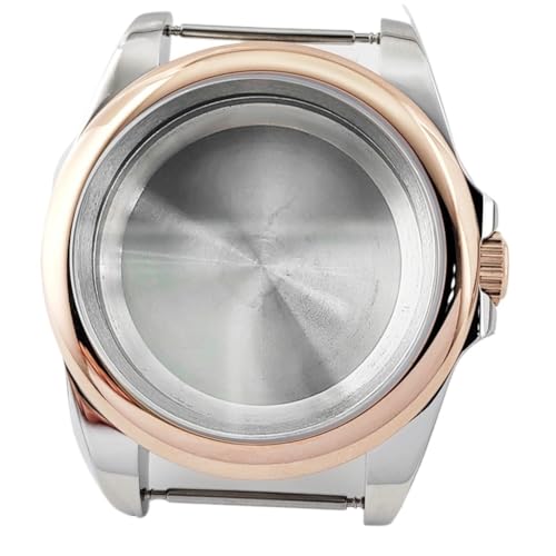1個 40mm シルバーゴールド腕時計ケース ステンレススチールガラス NH35 NH36 ETA2824 PT5000 ST2130 自動巻きムーブメントパーツ用(Silver-Rose 12,NH35 NH36)