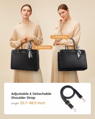LOVEVOOK Handtasche Damen Groß Arbeitstasche, 15,6 Zoll Laptoptasche Tote – Ansicht 6