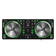 Complete Pro-Ready Kit: These DJ mixing decks for beginners include everything needed; audio mixer with auto sync, FX controls, dual-headphone outputs, built-in sound card, and oil-braked jog wheels for club-level mixing Powerful Software: VirtualDJ ...
