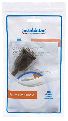 Image of MANHATTAN 232Rl Chip Connecting Converter to USB Type C Port, One Serial Device, 45 Cm (18 inch) (151566)