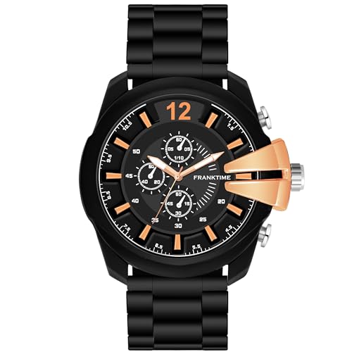 Franktime Avenger Mens Watches Analog Business Chronograph Casual Watches Military Watches for Boy | Luxury Quartz Wrist Watch for Men (B0CM574NTY) Amazon Price History, Amazon Price Tracker