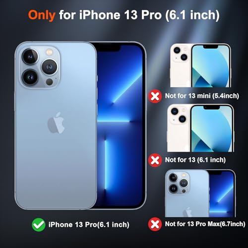 Image of SUPFINE Magnetic for iPhone 13 Pro Case (Compatible with MagSafe) (Military Grade Drop Protection) Slim Translucent Matte Shockproof with Anti-Fingerprint Phone Case,Cangling Green