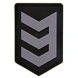 3V Gear Logo Patch (Black/Grey)