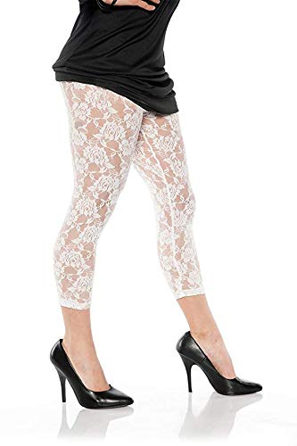 CSG 80s Pop Diva Costume Accessories for Women Madonna Party Outfit (Style B-White) - Thumbnail 2