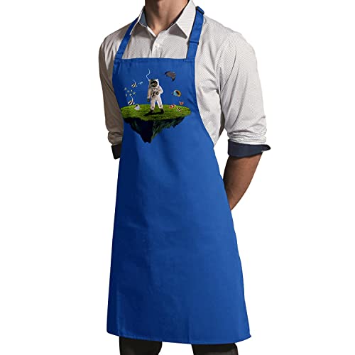 Tablier cuisine poisson bleu pour éviter les taches avec un style unique