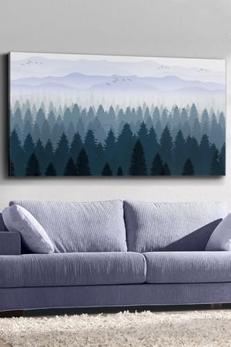 Soyut Orman Kanvas-canvas Tablo, 65 x 45