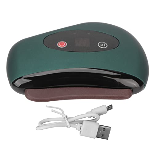 SHYEKYO Máquina eletrônica de guasha facial, tela LCD, massagem meridiana, vibração, 9 níveis, máqui