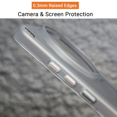 Image of Kapa Wave Frosted Grip Back Cover for Vivo X300 5G | Ultra Slim [with Metal Buttons] Matte Finish Back Case (Grey)