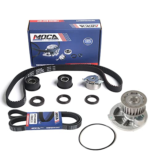 MOCA Timing Belt Kit & Water Pump & 6PK1890 Serpentine Belt fit 2004-2008 for Suzuki Forenza 2.0L