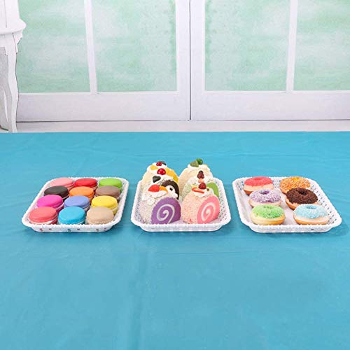 Feoowv Set Of 5 Pcs Round 3-Tier Cake Stand Party Food Server Display Stand With Plastic Serving Trays For Wedding Birthday Party Decor (Style B) #TOP2
