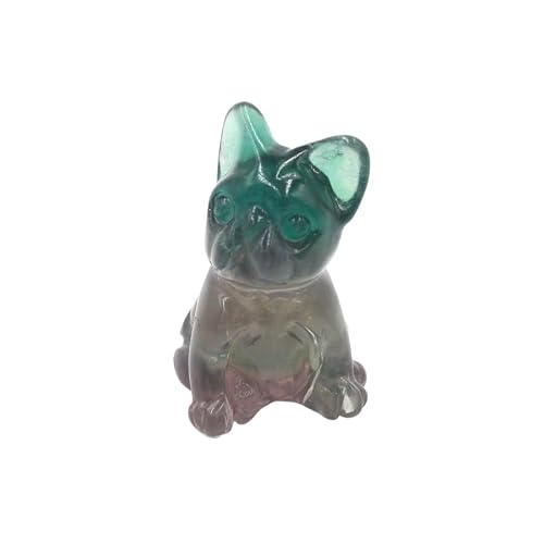 HUFFA Natural Stone Crystal Zodiac Puppy Ornaments - Unique Jewelry for Pet Lovers