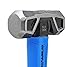 REAL STEEL Sledge Hammer, 3lb Drilling Club Hammer for Striking Rubber Grip Forged Jacketed Graphite 0508