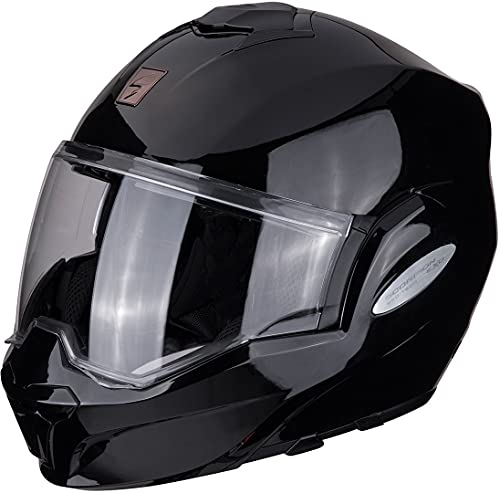 Casque de moto modulaire Exo Tech Solid noir taille XS Scorpion homologué