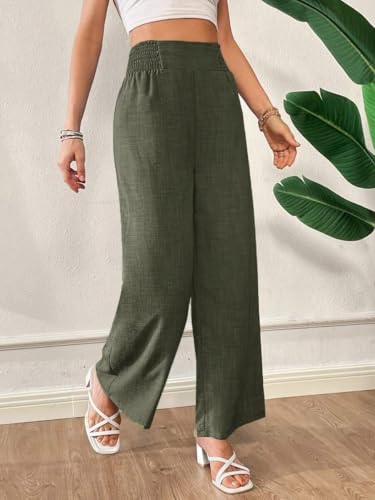 Image of Women Trouser||Women's Four-Season Pants with Drawstring, Comfortable Wide-Leg Loose Fit Casual Fashion Trousers (P-08-11)